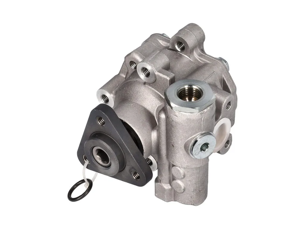 Replacement hydraulic power steering pump for an applicable Porsche Cayenne