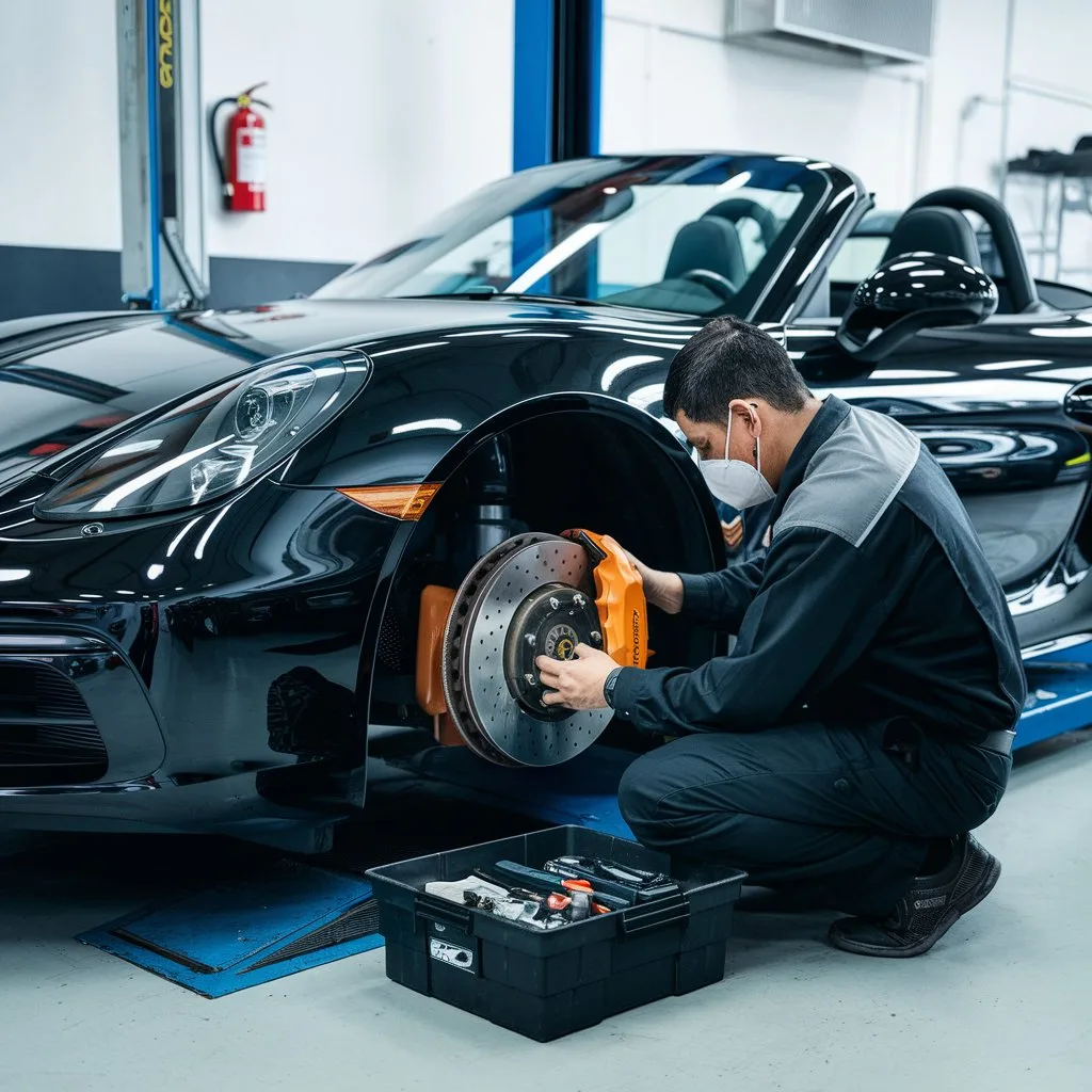 Porsche Boxster brake pad replacement