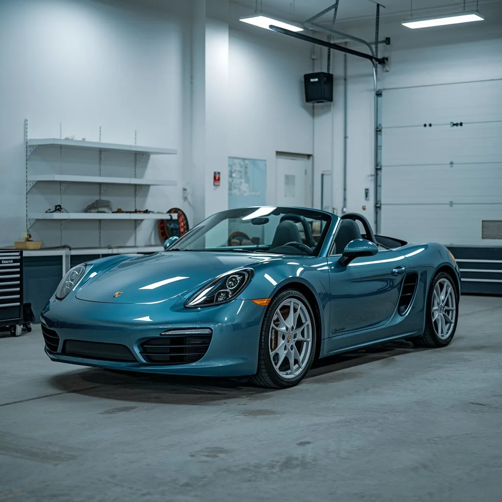 Porsche Boxster convertible representing 718 open-top service requirements