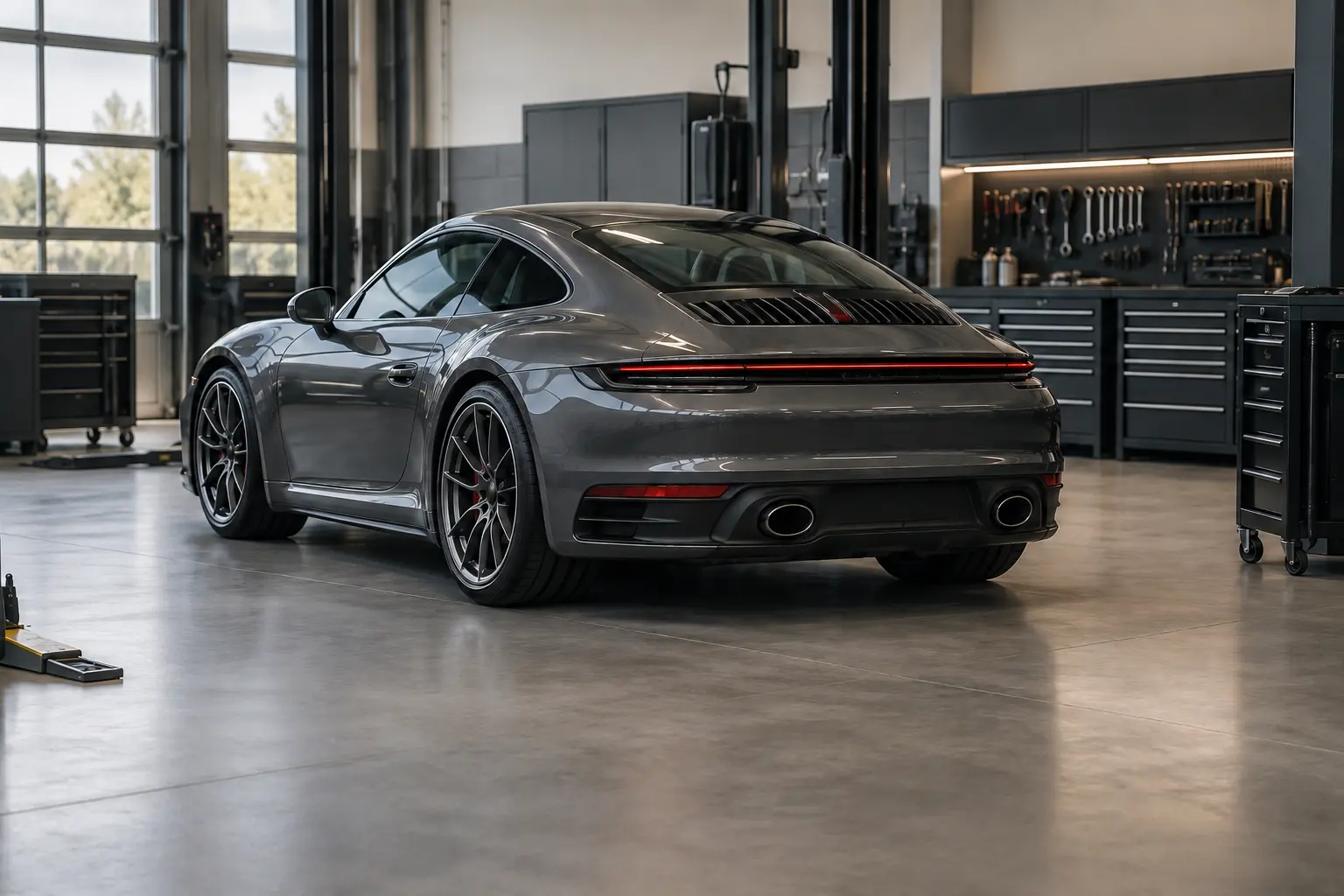 Porsche 911 model illustration