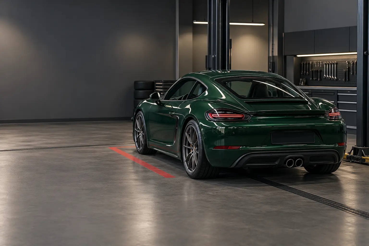 Porsche Cayman illustrating the two-seat sports car family