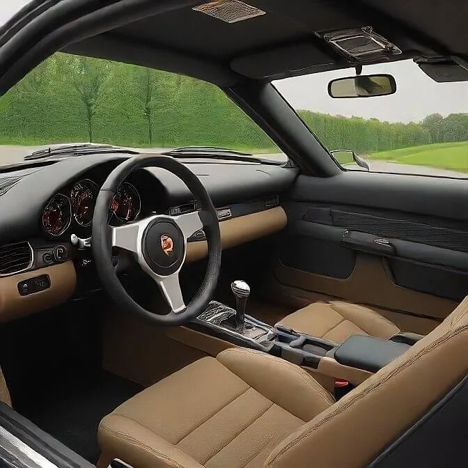 Porsche leather cabin and trim